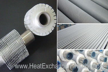 Serrated Extruded Heat Exchanger aluminum Fin Tube , A179 seamless Carbon Steel tubes